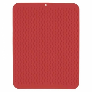 Килимок нековзкий для сушіння посуду 30*40см red