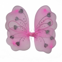 Крылья Бабочки с сердечками (розовые) 32х36см