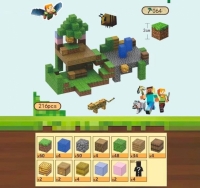 Магнітний конструктор Minecraft Forest на 216 кубиків