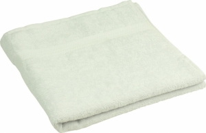 Махровое полотенце белое гладкокрашеное 50х90