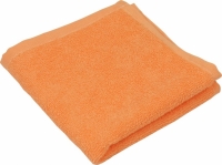 Махровое полотенце персиковое 30х30