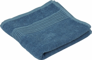 Махровое полотенце синее гладкокрашеное 50х90