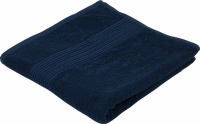 Махровое полотенце темно синее гладкокрашеное 50х90