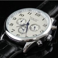 Мужские классические часы Jaragar Elite White