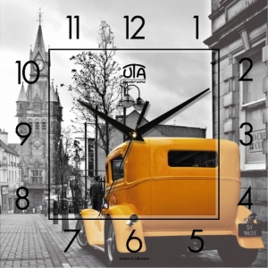 Настенные Часы Panorama Лондон Желтое Такси