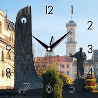 Настенные Часы Panorama Памятник Т.Г. Шевченко Львов