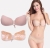 Невидимый бюстгальтер invisible bra С бежевый
