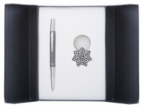 Подарочный набор ручка и брелок Барбара черный