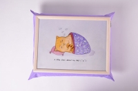 Фото Поднос на подушке Ленивый кот