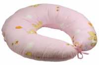 Подушка для кормления с наволочкой розовая 65х65