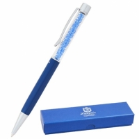 Ручка шариковая Sapphire с кристаллами синяя