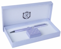 Шариковая ручка с подставкой Аглая фиолетовая