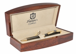 Шариковая ручка в подарочном футляре Филон gold