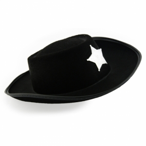 Шляпа Шерифа детская (черная)