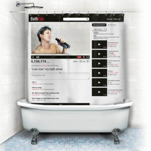 Шторка для ванной YouTube