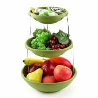 Складная подставка миска для чипсов фруктов Twistfold Party Bow (Green)