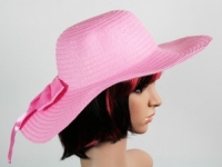 Соломенная шляпа Инегал 40 см розовый