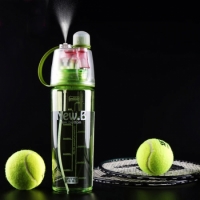 Фото Спортивная бутылка для воды с распылителем New B green