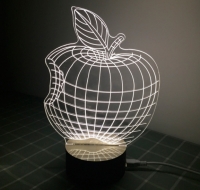 Светильник Оптический обман 3D Apple