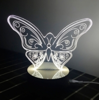 Светильник Оптический обман 3D Butterfly