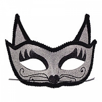 Венецианская маска Кошка (серебро)