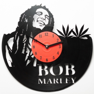 Виниловые часы Bob Marley