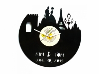Фото Виниловые часы именные Париж
