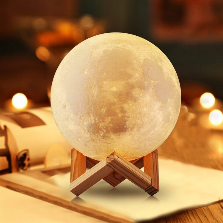 Нічник світильник місяць Moon Light 3D 15 см