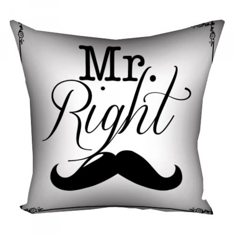 Подушка Mr. Right 40х40см
