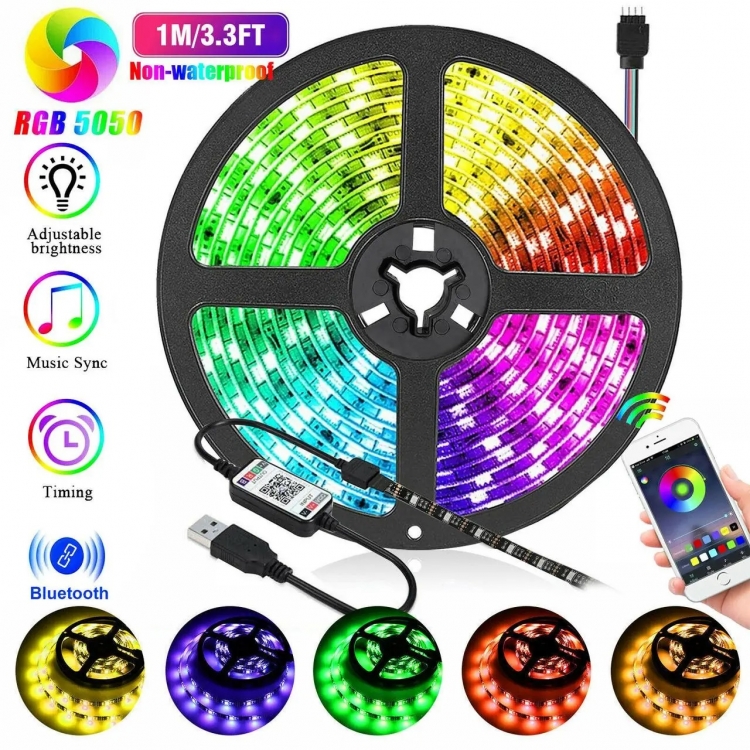 Світлодіодна стрічка 5 метрів з Bluetooth LED 5050