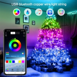 Гирлянда светодиодная роса usb 5 м bluetooth, 50 LED