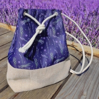 Рюкзак женский тканевый Цветы лаванды
