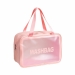 Прозрачная сумка-косметичка c ручками Washbag Pink 25см
