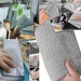 Салфетка двухслойная с металлом и микрофиброю для мытья посуды 4шт