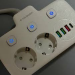 Фото2 Универсальный сетевой удлинитель Power Socket 2 розетки + 3USB + Type-C, 2500W