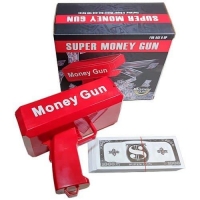 Пистолет который стреляет деньгами Super Money Gun