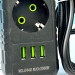 Сетевой фильтр-удлинитель 4 розеток 3USB 2500W 4 метра UA