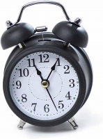 Фото2 Будильник ретро Черный Janel 17 см Big