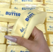Сквиш  антистресс сливочное масло Butter ароматизированный кусок масла