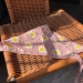 Женская вязаная косынка кроше с цветами, розовый