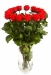Три долгосвежих розы Алый Рубин 5 карат на коротком