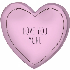 Подушка 3D сердце Love you more