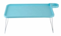 Столик-поднос универсальный прикроватный с подставкою для чашки голубой