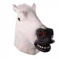 Маска голова лошади (коня) - белая
