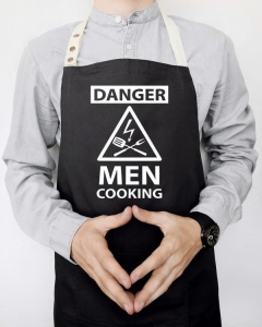 Фартук Danger men cooking (Черный)