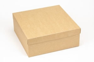 Подарочная коробка Крафт 25х25х10 см