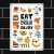 Табличка интерьерная металлическая Eat, drink, enjoy