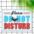 Табличка интерьерная металлическая Please do not desturb