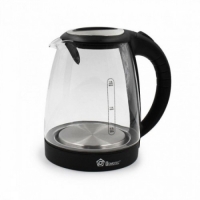 Электрический стеклянный чайник 1,8 л (Черный)