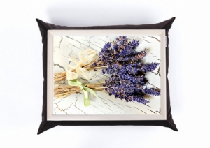 Tray on a pillow Lavender Bouquet